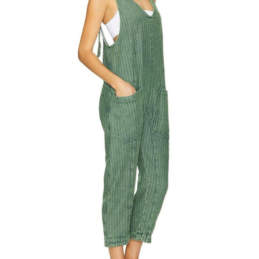 Free People High Roller Jumpsuit – Escalades Stripe 🌿 - Picture 4 of 6